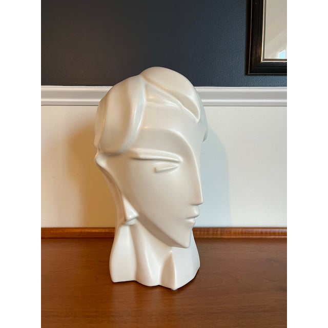 Art Deco Post Modern Art Deco Bust Harris Potteries For Sale - Image 3 of 8