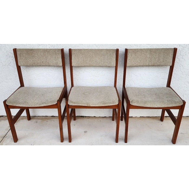 MCM Teak Dining Chairs Scandinavian Modern by Sun Furniture Set of 6 For Sale In Miami - Image 6 of 11