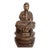 Antique Japanese Edo Giltwood Amida Buddha Statue Yosegi-Zukuri Carving 19th C For Sale