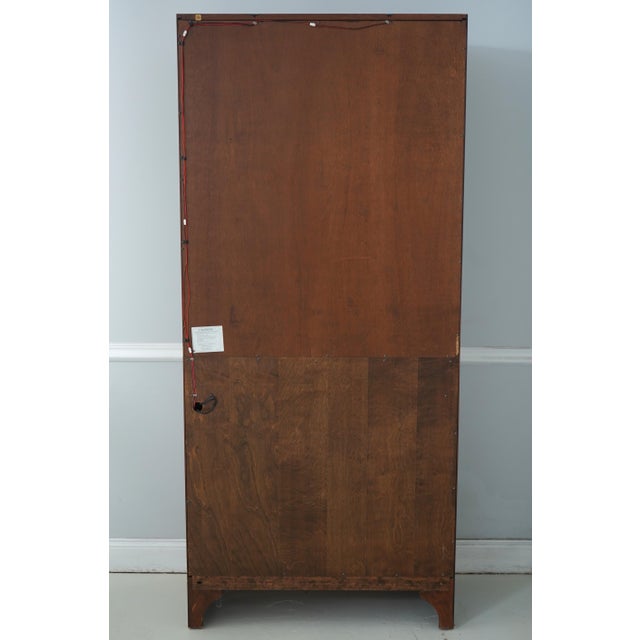 Stickley Cherry Highlands Display China Cabinet For Sale - Image 15 of 18
