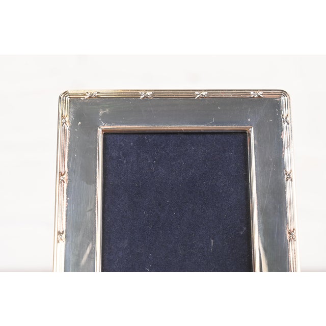 Late 20th Century Tiffany & Co. Style Art Deco Sterling Silver Picture Frame For Sale - Image 5 of 10