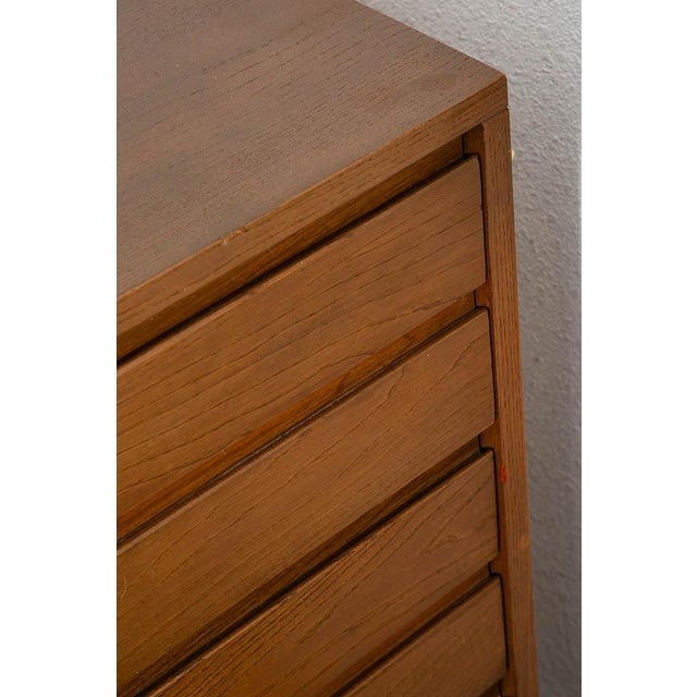 1960s Mid Century Modern Dresser Highboy Chest of Drawers 4 Drawers Solid Wood For Sale - Image 9 of 12