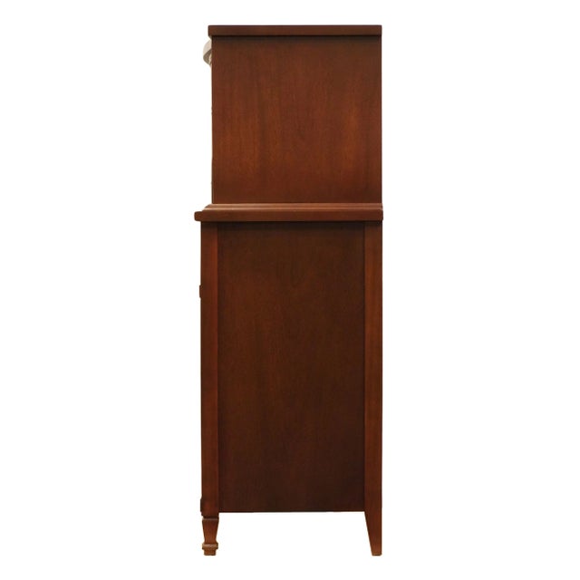 Dixie Furniture Mahogany Traditional Duncan Phyfe Style 36" Chest on Chest 296 For Sale - Image 10 of 12