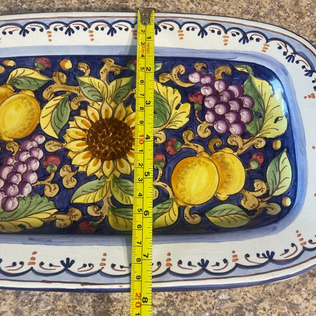 1980s Italian Pottery Platter Made by Magnanelli From Gubbio For Sale - Image 5 of 6