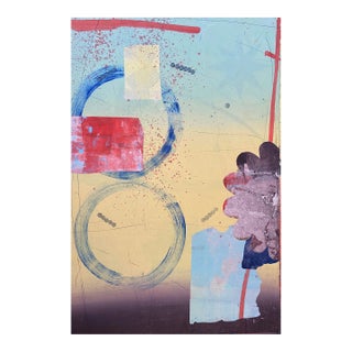 "Pilot 36" Abstract Monotype on Asian Paper by David Collins For Sale