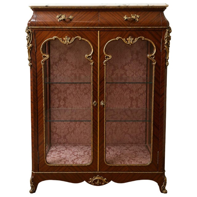 Napoleon III Display Case in Mahogany For Sale - Image 6 of 6