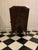 English 17th Century Antique Leather Tufted Wing Chair For Sale - Image 3 of 3