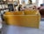 Contemporary Contemporary Yellow Velvet Sofa With Contrast Piping. For Sale - Image 3 of 7