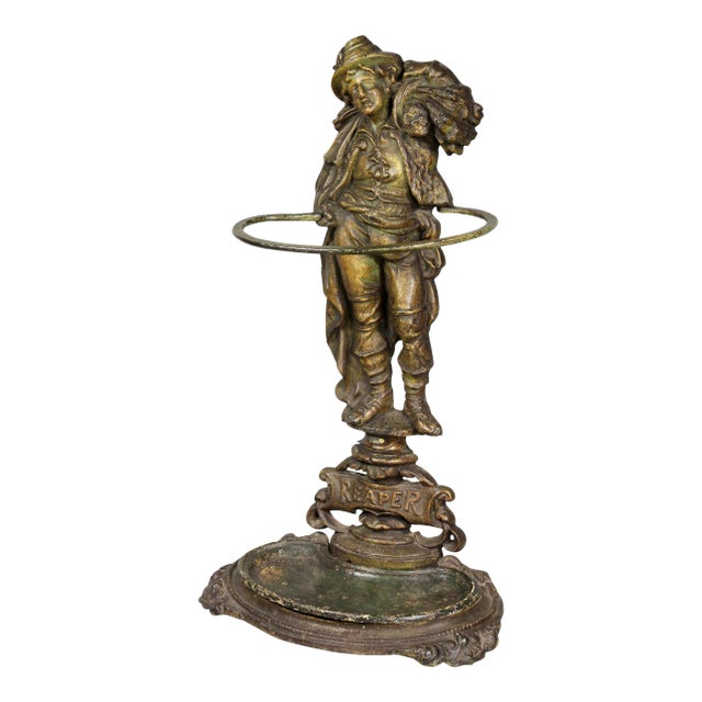 Victorian Cast Iron Umbrella Stand For Sale