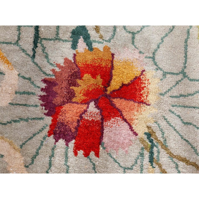 Art Deco Doris Leslie Blau Vintage Chinese Deco Rug For Sale - Image 3 of 8