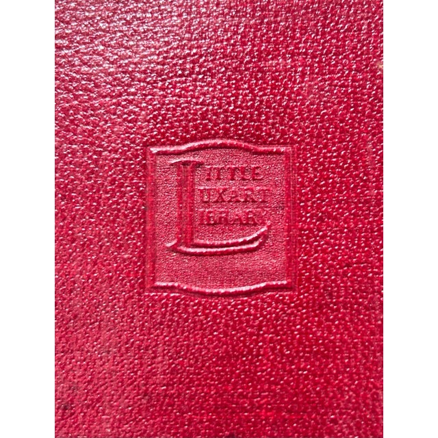 1920s 1920s Miniature Red Leather Book Set - 15 Volume “Little Luxart Library” Decorative Collection For Sale - Image 5 of 7