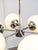Italian Space Age Sputnik Chrome and Opaline Chandelier, 1970s For Sale - Image 17 of 18