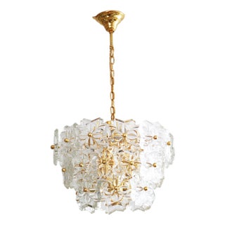 Crystal Glass Chandelier from Hillebrand Lighting, 1960s For Sale