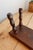 Vintage Rectangular Stool in Dark Wood with Turned Legs, 1970s For Sale - Image 6 of 8