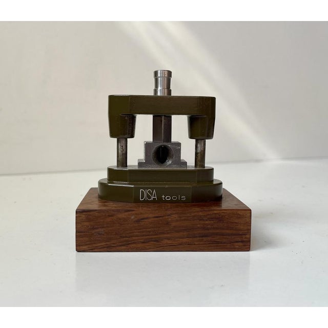 Mid-Century Modern Mid-Century Modern Industrial Pillar Guided Toolmakers Cigar Cutter in Steel, 1960s For Sale - Image 3 of 10