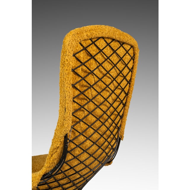 Set of Two (2) Authentic Bird Lounge Chairs W/ Matching Ottomans in Bouclé by Harry Bertoia for Knoll, Usa, C. 1960's For Sale - Image 17 of 18