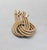 1960s goldtone textured knot with 6 drops at the bottom fringe brooch with security clasp. Marked "MONET©" on the back....