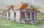 1980s Painting on Board Mountain House by Doug Post For Sale - Image 4 of 12