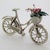 Vintage Italian Handmade Silver Bicycle with Flower Basket, 1980s For Sale - Image 3 of 11