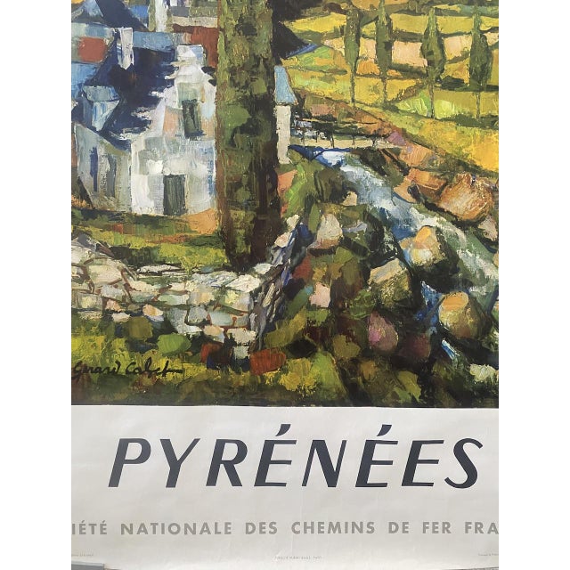 Pyrenees Poster from Gerard Calbet, 1950s For Sale - Image 9 of 15