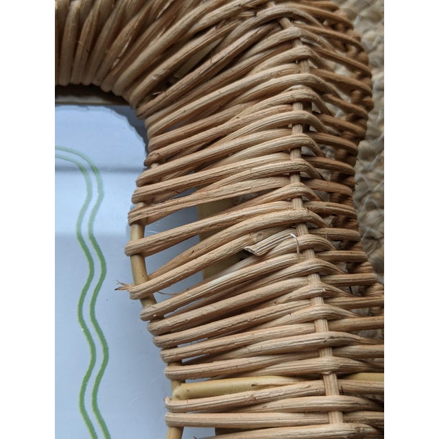 White Spring Rattan Wicker Carrot Patch Wall Sign For Sale - Image 8 of 8