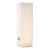 Kelly Wearstler by Visual Comfort Signature Covet 16" Rechargeable Table Lamp in Alabaster and Antique-Burnished Brass For Sale