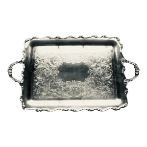 Vintage Webster Wilcox Rose Pattern Silver Plated Tray