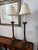 Maitland - Smith Pair of Maitland-Smith Candlestick-Form Table Lamps With Original Shades Harp and Finials For Sale - Image 4 of 14