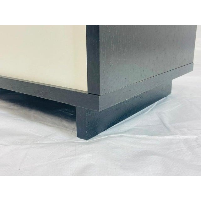 Vintage Style 6 Drawer Credenza With White Accented Drawers For Sale - Image 15 of 18