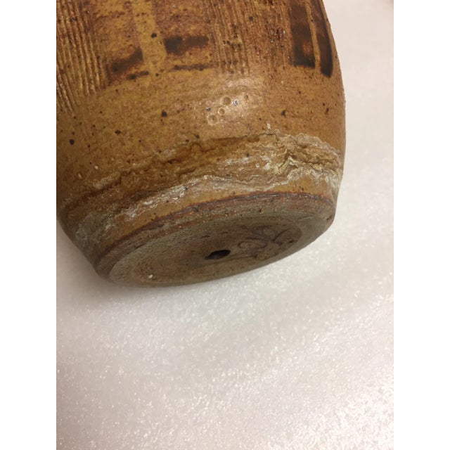 Late 20th Century Late 20th Century Mid-Century Modern Drip Glaze Studio Pottery Bowl For Sale - Image 5 of 7