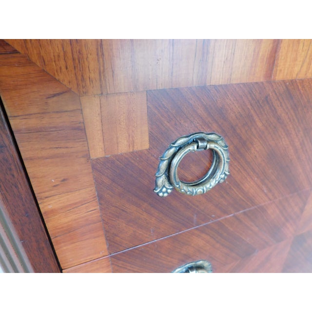 Antique French Louis XV Marquetry Secretary Desk For Sale - Image 12 of 18