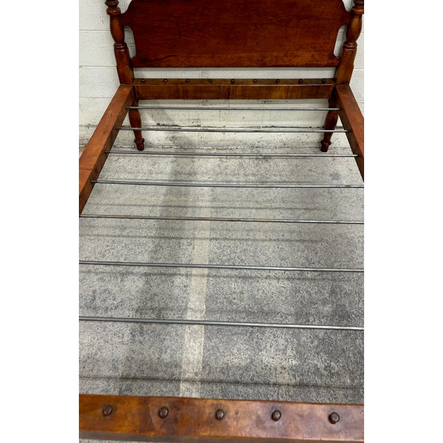 Brown Antique Rope Poster Three Quarter ¾ Bed For Sale - Image 8 of 10