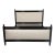 Modern Cream Chenille Upholstered Cal King Size Bedframe For Sale