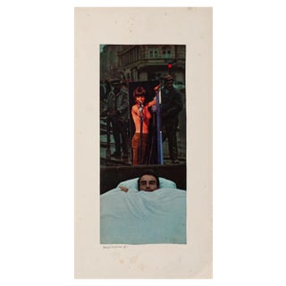 Sergio Barletta, Dreaming, Original Collage, 1975 For Sale
