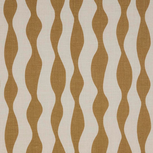 SAMPLE - Schumacher Ellsworth Fabric In Ochre For Sale