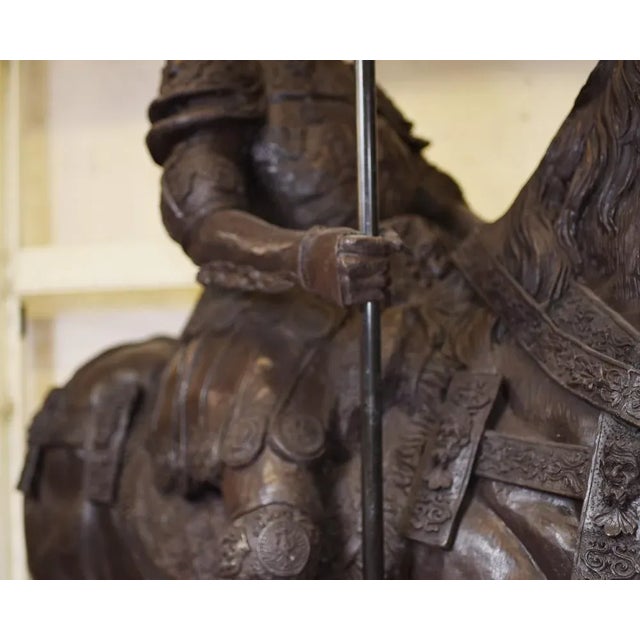 Lifesize Statue of Roman Gladiator on Horseback For Sale - Image 10 of 18