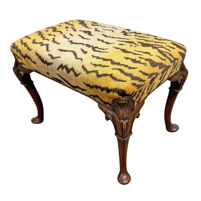 19th Century English Mahogany Chippendale Style Bench For Sale - Image 9 of 14