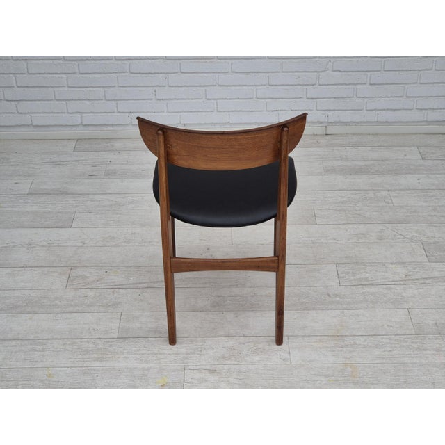 1960s Danish Dining Chairs in Teak Wood, 1960s, Set of 5 For Sale - Image 5 of 18