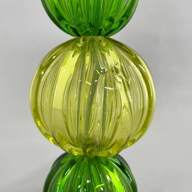 Murano Glass Mushroom Table Lamp, Italy, 1990s For Sale - Image 4 of 10