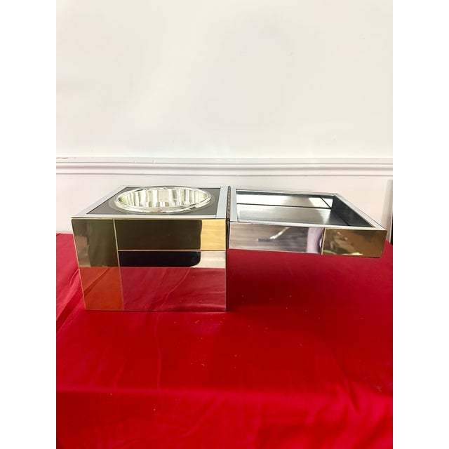 Modern 1970s Paul Evans for Directional “Cityscape” Ice Bucket For Sale - Image 3 of 5