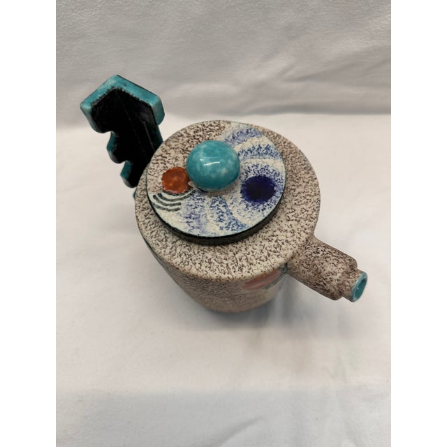 Painted Ceramic Tea Service by Nicolay Dulgheroff for Ceramiche Mazzotti Albisola, 1960s, Set of 15 For Sale - Image 14 of 18