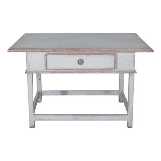 Swedish Country Pine Table with Drawer, circa 19th Century For Sale