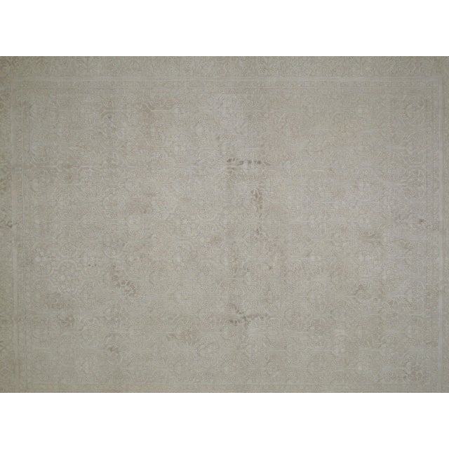 Silk and wool pile Genuine hand made very fine Agra Carpet-