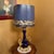 French Provincial Vintage Italian Cobalt Blue Porcelain Gilt Brass Table Lamps - Pair For Sale - Image 3 of 14