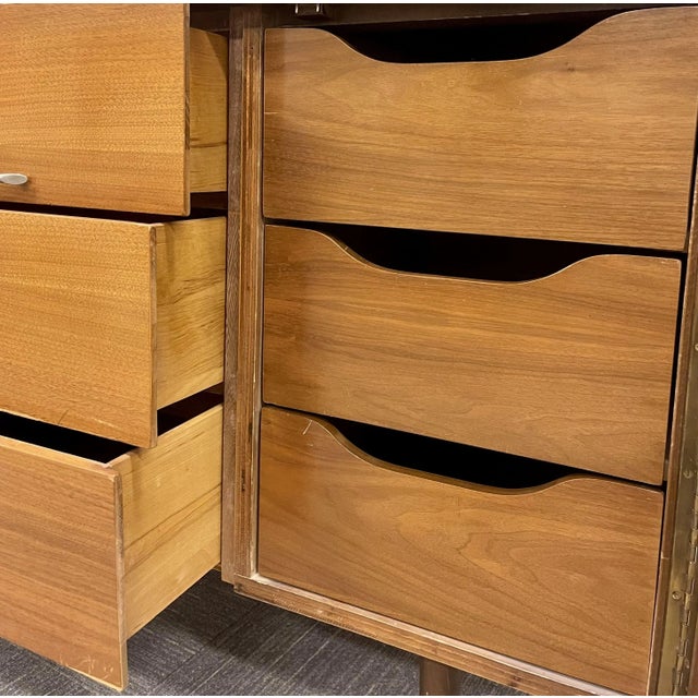 MidCentury Modern Sideboard, Dresser, Attached Mirror, Bedroom Set