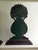 1920s Large Antique Dummy Board Pair | Painted Wood Urn Topiary Cutouts | Primitive Sculpture For Sale - Image 5 of 5