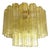 Handcrafted Flush Mount in Gold with Amber Murano Glass by Simoeng for Simoeng For Sale