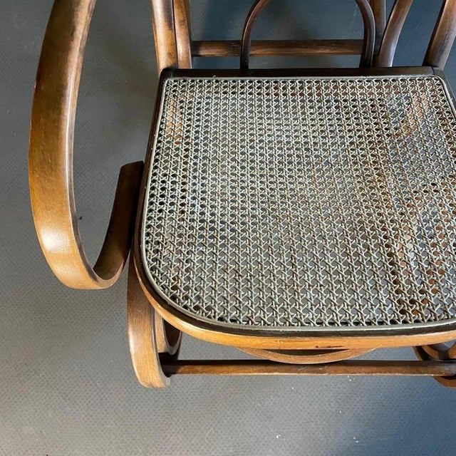 Bentwood and Cane Rocking Chair For Sale - Image 10 of 12