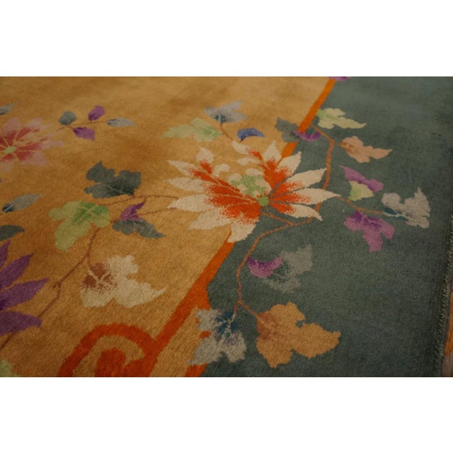 Apricot 1920s Chinese Art Deco Carpet For Sale - Image 8 of 12