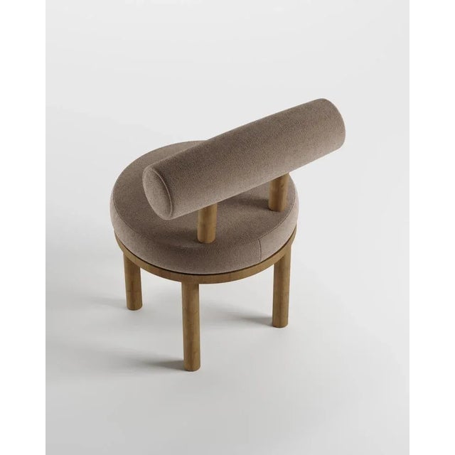 Modern Moca Chair in Boucle and Oak by Collector Studio For Sale - Image 4 of 6